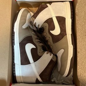 Nike Dunk High Premium Light Chocolate